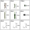 420Pcs/Box Fishing Tackle Kit Including Swivels Hooks Anti Tangle Sleeves Hook Stop Beads Boilie Bait Screw Accessories - Image 3